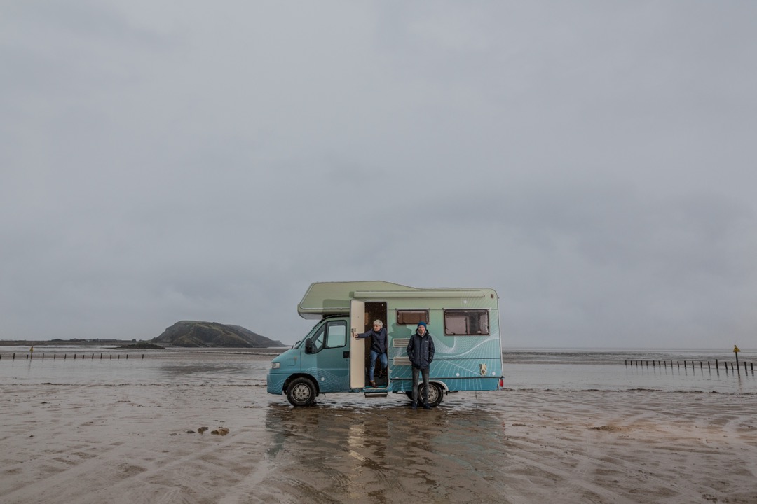 Camper am Strand