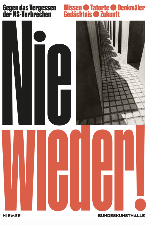 Cover des Katalogs zur Ausstellung NIE WIEDER!